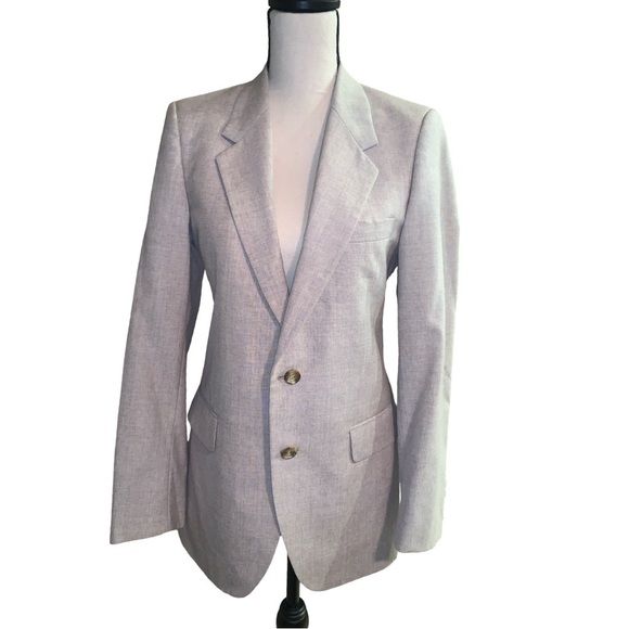 Yves Saint Laurent Jackets & Blazers - Vintage Yves Saint Laurent Grodins Blazer Taupe Designer Sport Coat Neutral